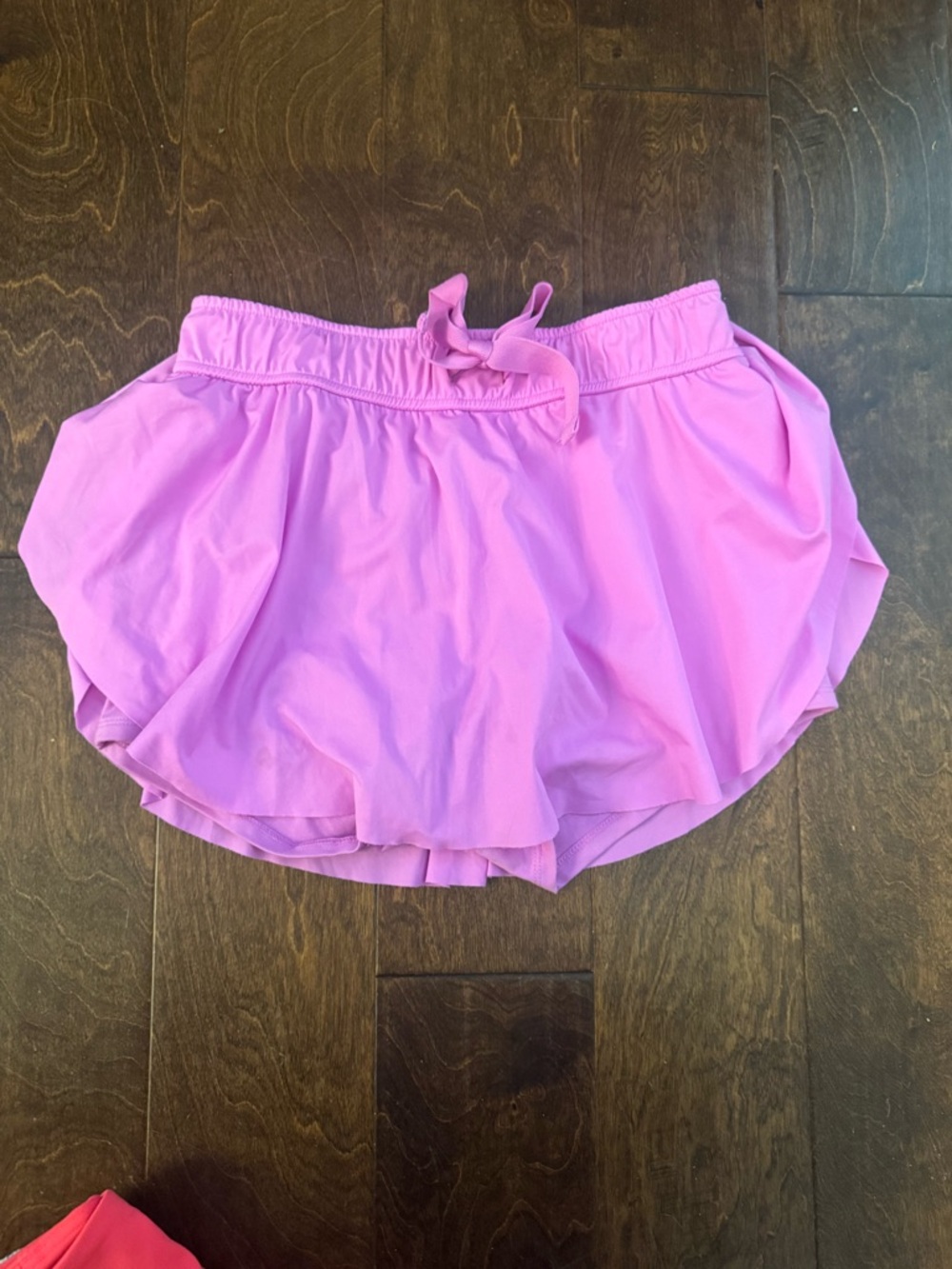 Zenana Outfitters Pink Drawstring Athletic Skort